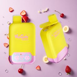 Aardbei Banaan & Fizzy Kers Vapsolo Twins 20000 Puffs Wegwerp Vape, 40 ml E-Liquid, Type-C Oplaadpoort