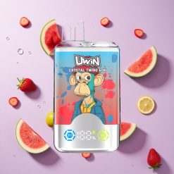 Aardbei Watermeloen Citroen Limoen UWIN Crystal Twins 40000 Puffs Wegwerp Vape met 32ml E-vloeistof Capaciteit en Oplaadbaar Ontwerp