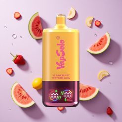 Aardbei Watermeloen & Citroen Perzik Vapsolo Triple 30000 Puffs Wegwerp Vape - 40ml E-Liquid, 3 Olie Tanken, Type-C Oplaadpoort