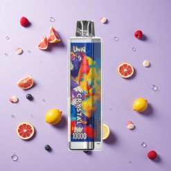 Blauwe Framboos Limonade UWIN Crystal 10000 Puffs Wegwerp Vape met RGB-verlichting – Nicotinesterkte Opties: 0%, 2%, 3%, 5%