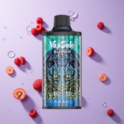 Blauwe Framboos Vapsolo Super 15000 Puffs Wegwerp Vape 40ml Vloeistof 850mah Mesh Coil