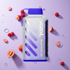 Blauwe Razz IJs VOZOL Gear Power 20000 Puffs Wegwerp Vape met 20mL Voorgevulde E-Liquid Capaciteit en Dual Mesh Coil