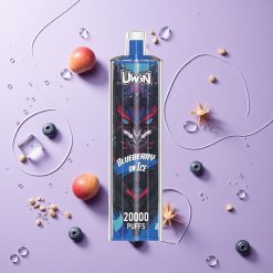 Blauwebes Op IJs Uwin Shisha Hookah Crystal 20000 Puffs 22ml Capaciteit Mesh Coil