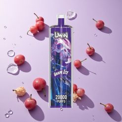 Druiven IJs Uwin Shisha Hookah Crystal 20000 Puffs 22ml Capaciteit Mesh Coil