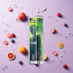 Gemengde Bessen Uwin Crystal 10000 Puffs Wegwerp Vape met RGB-verlichting, 18ml vloeistofcapaciteit, 650mAh oplaadbare batterij