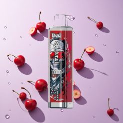 Kers IJs UWIN Crystal 10000 Puffs Wegwerp Vape met RGB-verlichting - Nicotine Sterkte Opties: 0%, 2%, 3%, 5%, E-Vloeistof Capaciteit: 18ml