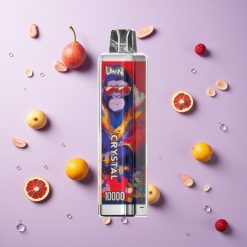 Rode Bull (Red Bull) UWIN Crystal 10000 Puffs Wegwerp Vape met RGB-verlichting – Nicotinesterkte-opties: 0%, 2%, 3%, 5%