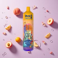 Zomerse Perzik IJs Uwin Tornado 35K Music Wegwerp Vape tot 35000 Puffs Oplaadbare batterij 600mAh