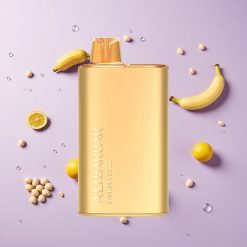 Banaan Buzz Alibarbar Rich 8000 Puffs Wegwerpbare Vape met 20ml Vloeistof Capaciteit en 2000 mAh Batterij Capaciteit