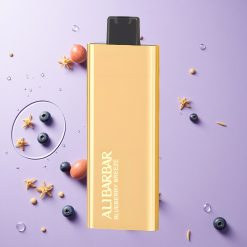 Blauwe Bes Breeze Alibarbar Pandora 7000 Puffs Wegwerp Vape met 17 ml vloeistofcapaciteit en 1.0 ohm spoelweerstand
