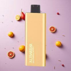 Californische Zonsondergang Alibarbar Pandora 7000 Puffs Wegwerp Vape met 17 ml Vloeistofcapaciteit en 1.0 Ohm Weerstand