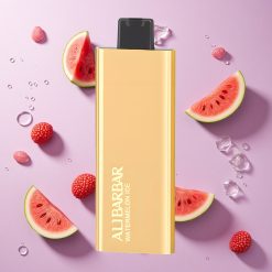 Watermeloen IJs Alibarbar Pandora 7000 Puffs Wegwerp Vape met 17 ml Vloeistof Capaciteit en 1.0 Ohm Spoelweerstand